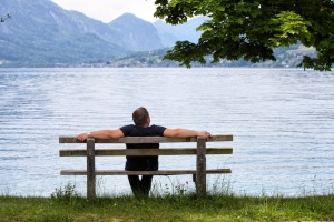 rest on the bench